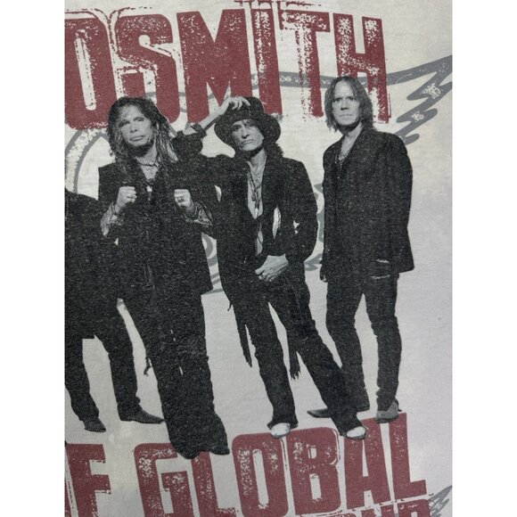 Vintage Y2K Aerosmith The Global Warming Tour Rock Concert Promo Shirt - Picture 5 of 16